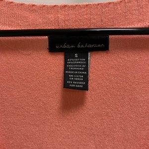 Urban Behavior Peach Deep V Sweater Size Small